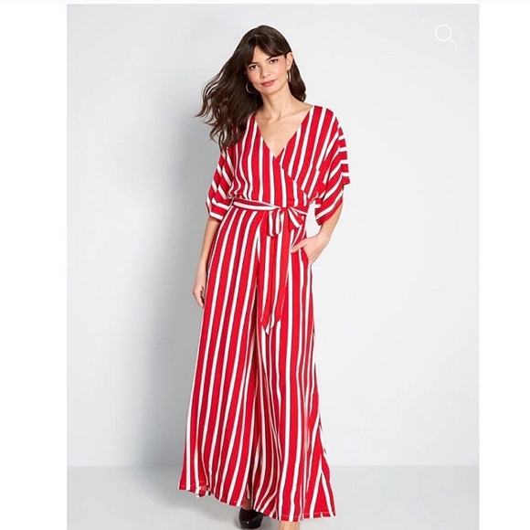 Modcloth Vivid Striped Jumpsuit - Picture 2 of 13